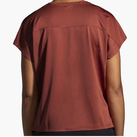 Brooks Sprint Free Lightweight Running Short Sleeve in Copper Red in Medium - Picture 4 of 8
